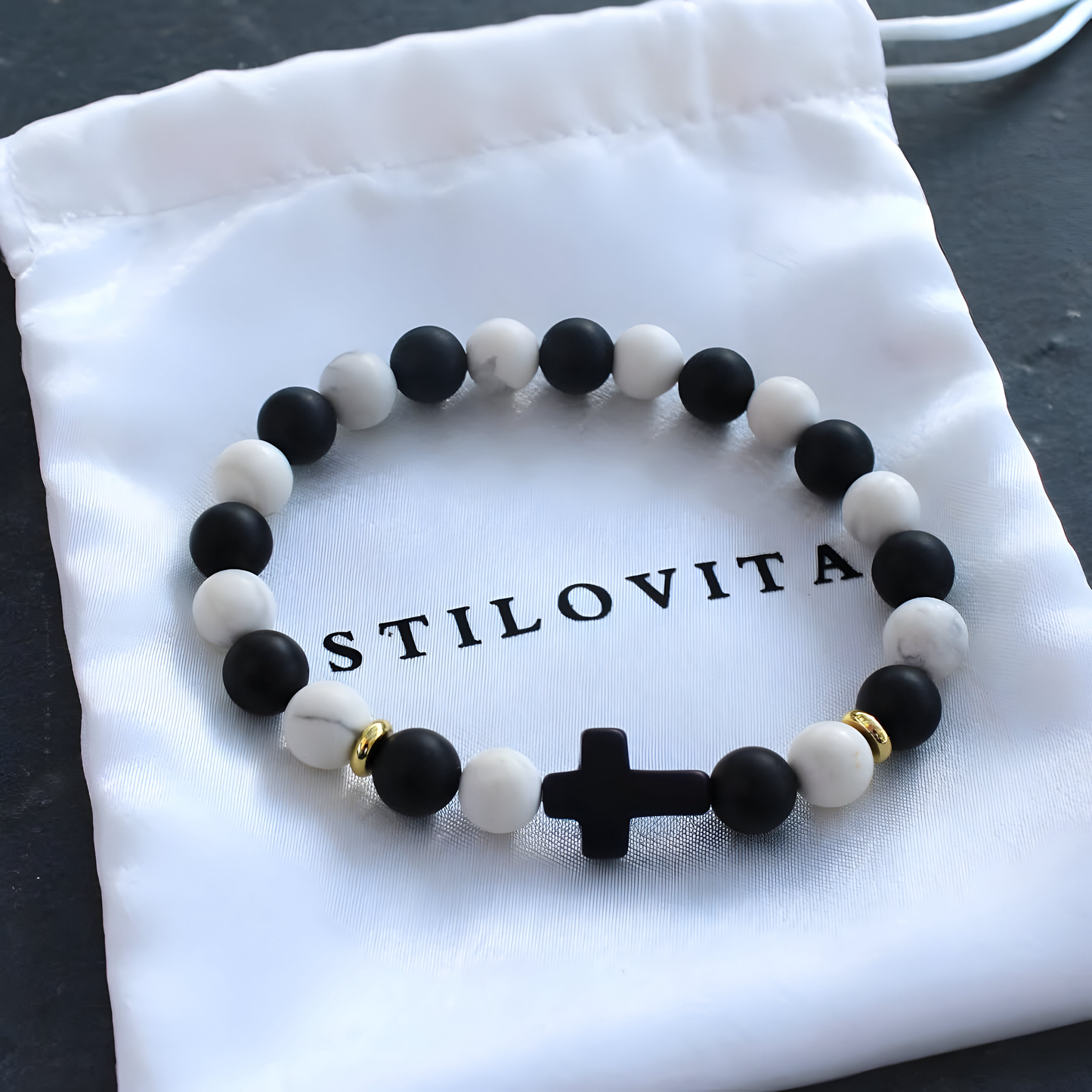 Matte Venice Cross Bracelet